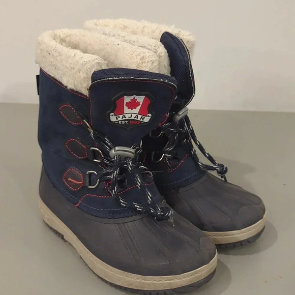 Pajar Marcel Waterproof Winter Boots Navy Unisex size 1 Youth - Picture 9 of 9